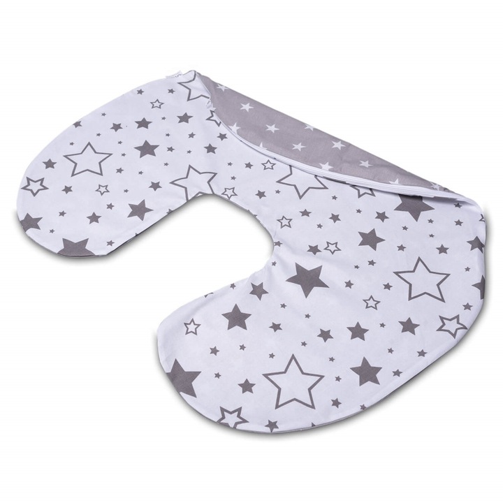 Husa bumbac detasabila pentru Perna alaptare Kidizi® Celia Galaxy Grey