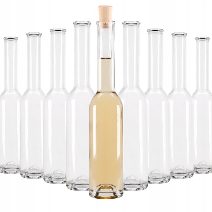 Sticla Decorativa, Superbutelki, Fenice, 200 ml, Forma Subtire, Eleganta, Sticla De Inalta Calitate, Pentru Ulei De Masline, Ulei, Lichioruri, Siropuri, Vin, Inaltime 25 cm, Diametru 4.9 cm, Greutate 240 G, 50 Buc