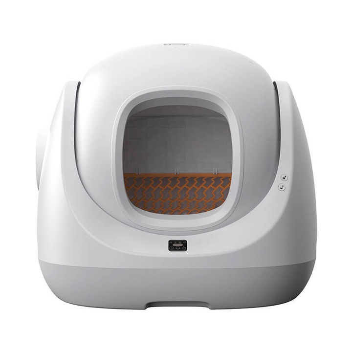 Интелигентна тоалетна със самопочистваща се CatLink BayMax Lite за котки до 10 кг, 65 л, Сензор за безопасност, Мониторинг на здравето на котките, WiFi, Приложение за управление, Android и iOS, Бял