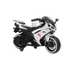 Motocicleta Electrica cu Acumulator Pentru Copii NOVOKIDS™ Storm Motor Duo GTX, Cu melodii si lumini, 12V, Max 30 kg, Trotineta Electrica, Roti ajutatoare, Mers cu spatele, Alb