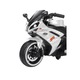 Motocicleta Electrica cu Acumulator Pentru Copii NOVOKIDS™ Storm Motor Duo GTX, Cu melodii si lumini, 12V, Max 30 kg, Trotineta Electrica, Roti ajutatoare, Mers cu spatele, Alb