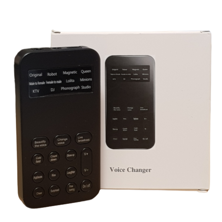 Hangváltó szintetizátor, 95x50x11 mm fekete