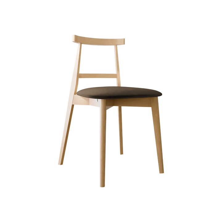 Scaun KT71, MIRJAN24, fag + maro, 48x54x75 cm