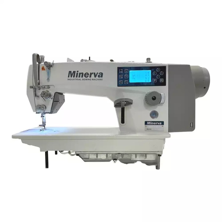 Masina de cusut industriala, liniara computerizata Minerva M9800JE4, 5000 imp/min, 550W, Alb