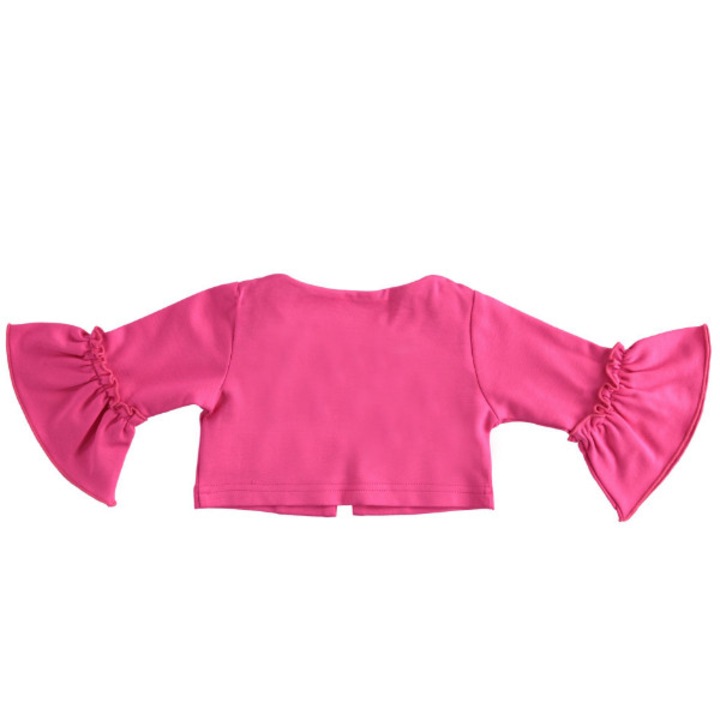 Bolero kiszélesedő ujjú lányoknak, I Do, 4.4298, Pink, 92-98 cm