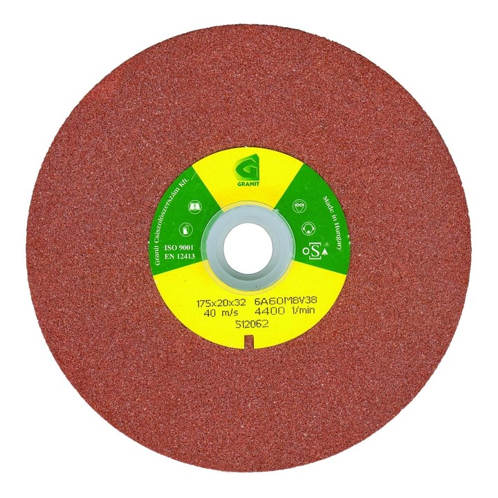 Piatra de polizor rosu Granit cu liant ceramic 125x16x12.7