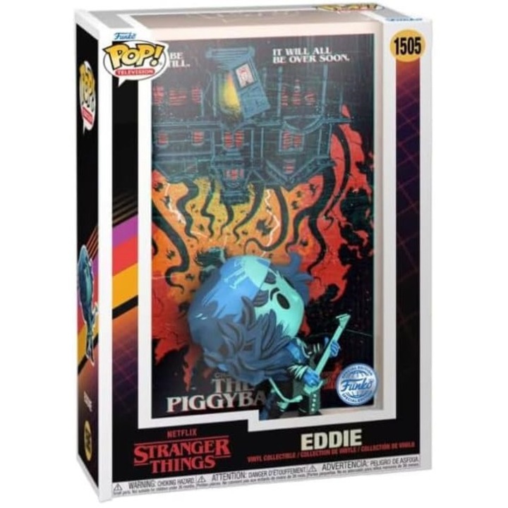 Фигурка Pop! Comic Cover: Stranger Things: Eddie, 29 cm, Многоцветен