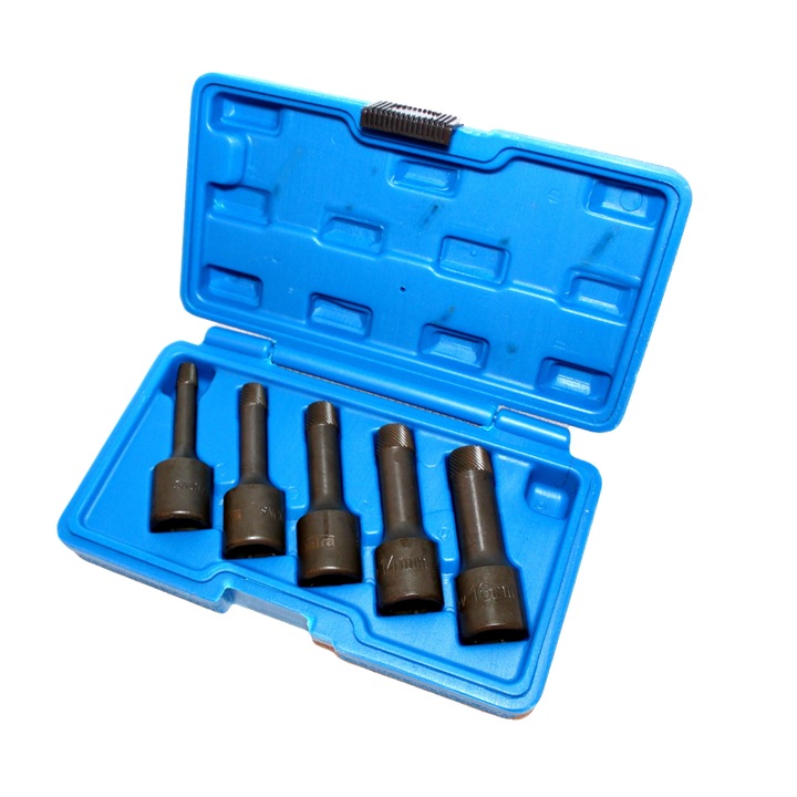Комплект екстрактор за винтове 1/2" 5 броя Satra