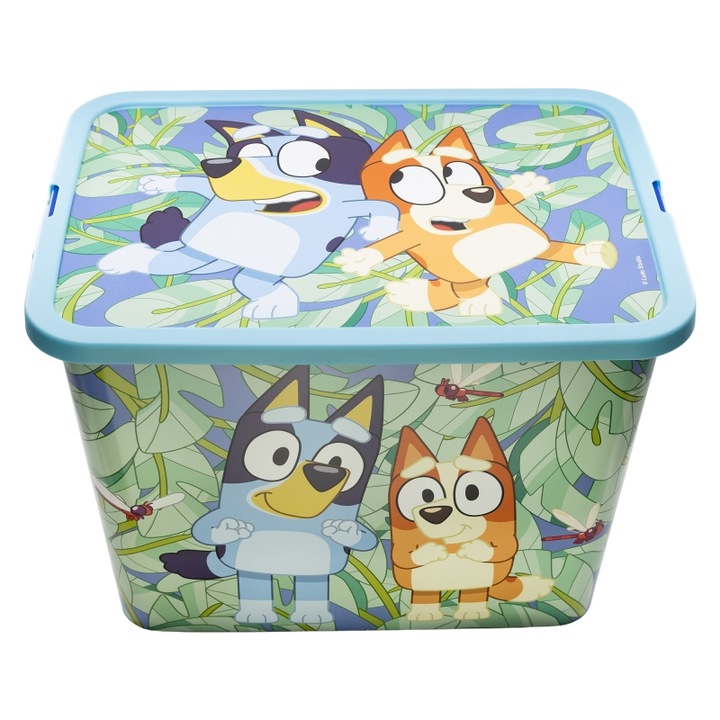 Cutie depozitare jucarii, Bluey, 27x38,7x28,7 cm, 23 l Albastru