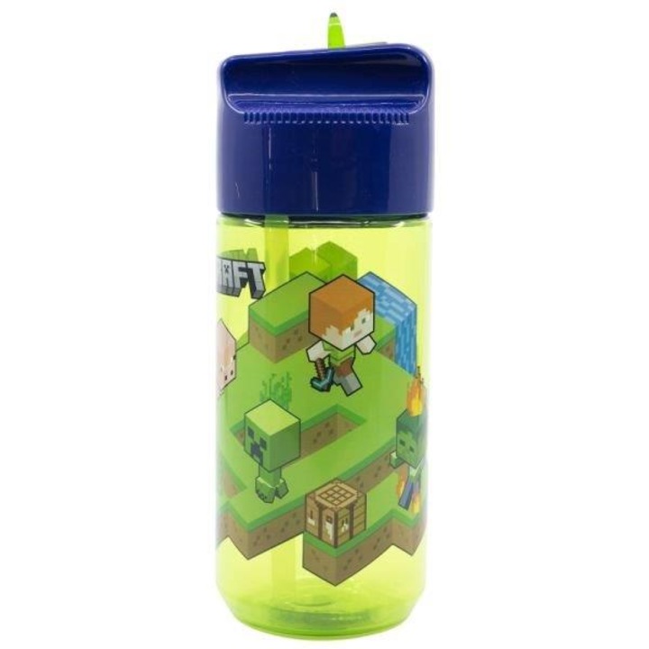 Minecraft Creeper Hydro műanyag szívószálas kulacs 430 ml