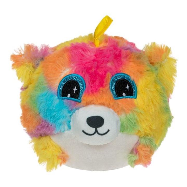 3D Fox színes bolyhos labda fülekkel 15cm