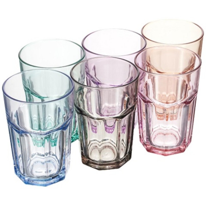 6 db koktélos pohár készlet LAV ARAS CORAL 265, 365 ml