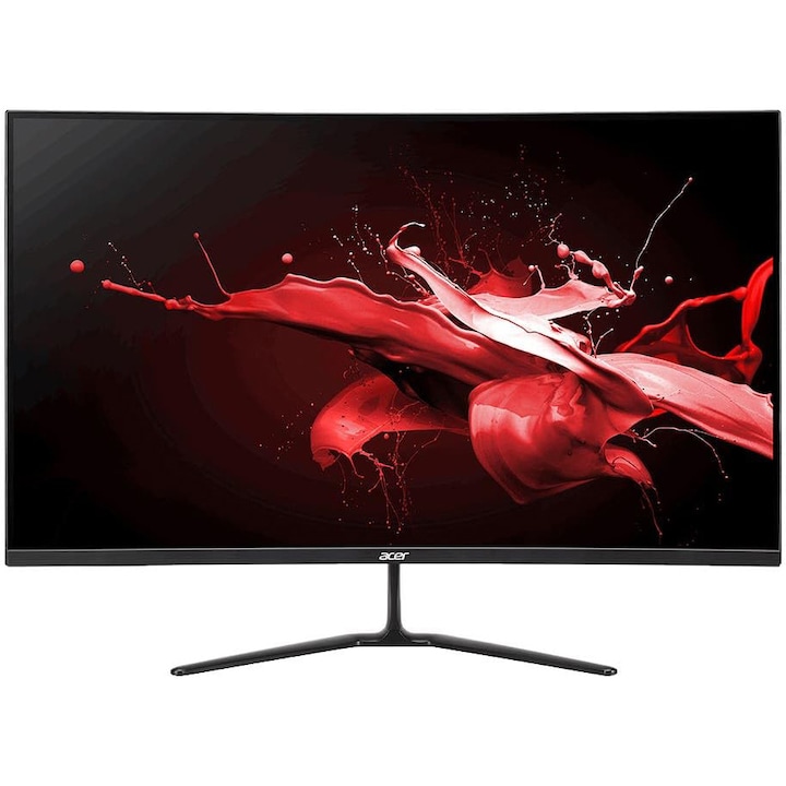Монитор Gaming Acer Nitro ED320QRS3, ZeroFrame, 31.5", VA, FHD, 1920 x 1080, HDMI, DisplayPort, Curved 1500R, 180Hz, 5ms, Черен