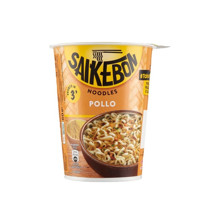 Noodles Saikebon, cu aroma de pui, 60g