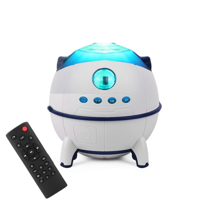 Lampa de veghe copii, Proiector, Alb