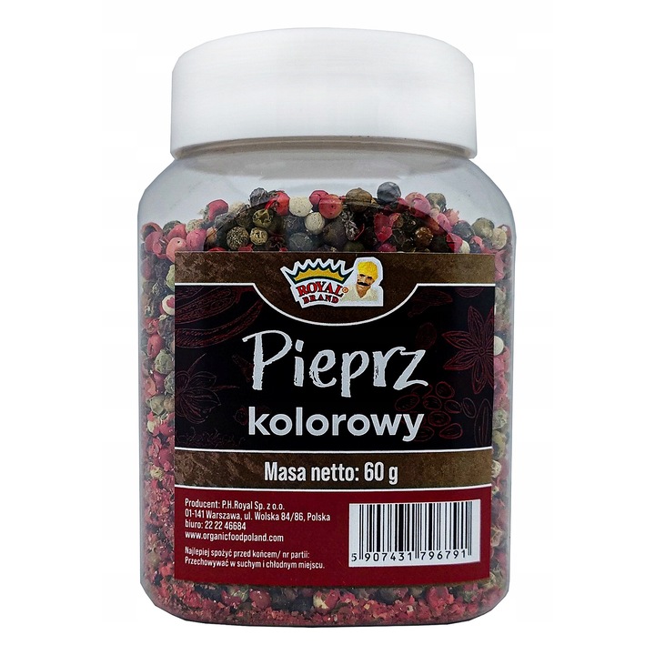 Piper colorat un amestec de patru boabe de piper 60g natural premium 4 piesters