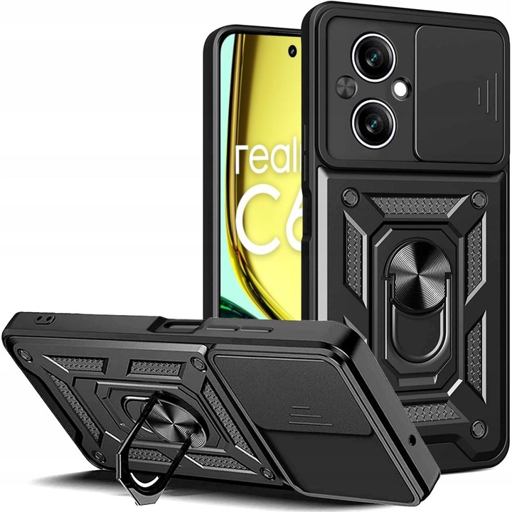 Калъф TECH-PROTECT Cam Shield Pro, съвместим с Realme C67 4G Black