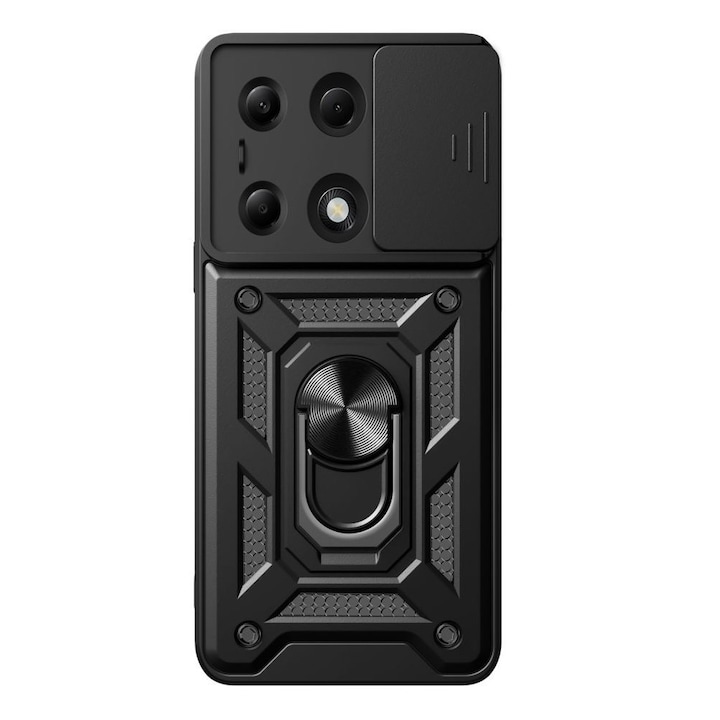 Калъф TECH-PROTECT Cam Shield Pro, съвместим с Xiaomi Poco X6 5G / Redmi Note 13 Pro 5G Черен