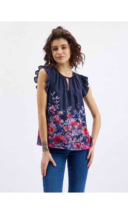 Bluza dama, Orsay, Poliester, Albastru inchis, 479