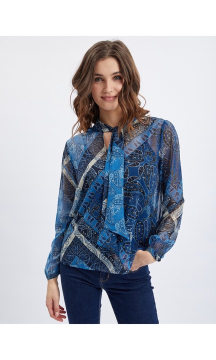 Bluza dama, Orsay, Poliester, Albastru inchis, 475