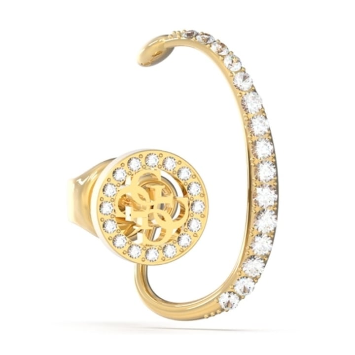 Cercel Guess Crazy Earring stud si cristale JUBE03292JWYGT-U, Auriu