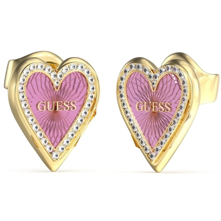 Cercei Guess Love Me Tender stud inima si cristale JUBE03237JWYGPPT-U ...