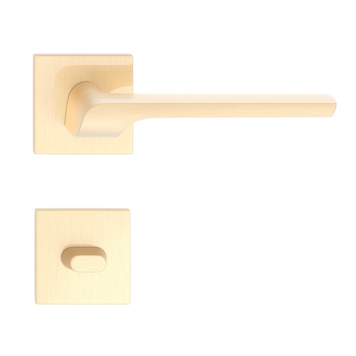 Maner usa model COMO auriu satin rozeta wc