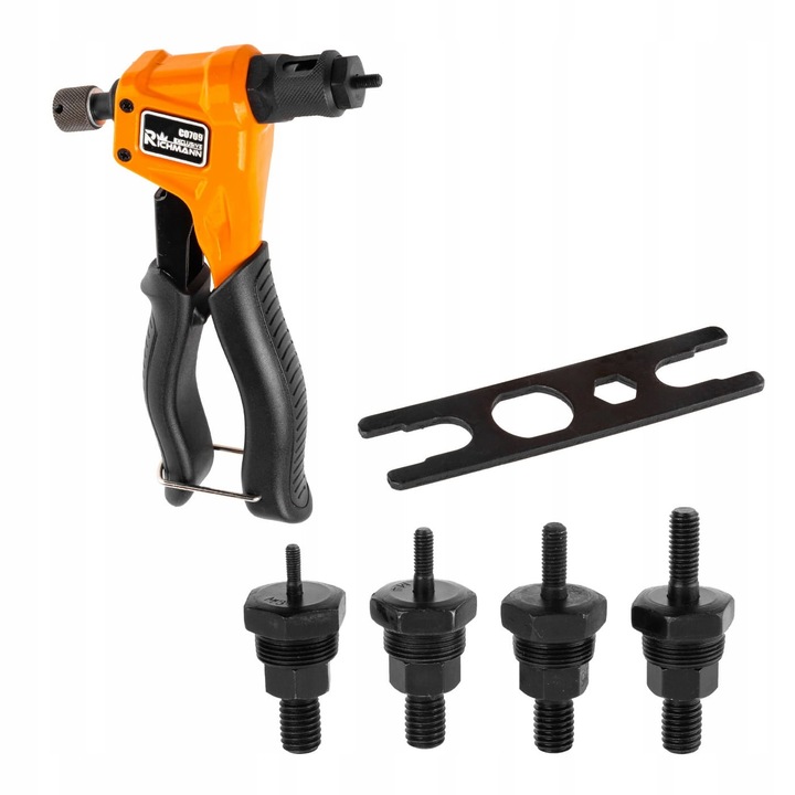 Cleste manual pentru nituire RICHMANN M3-M6, 4 dimensiuni, ergonomic, antiderapant