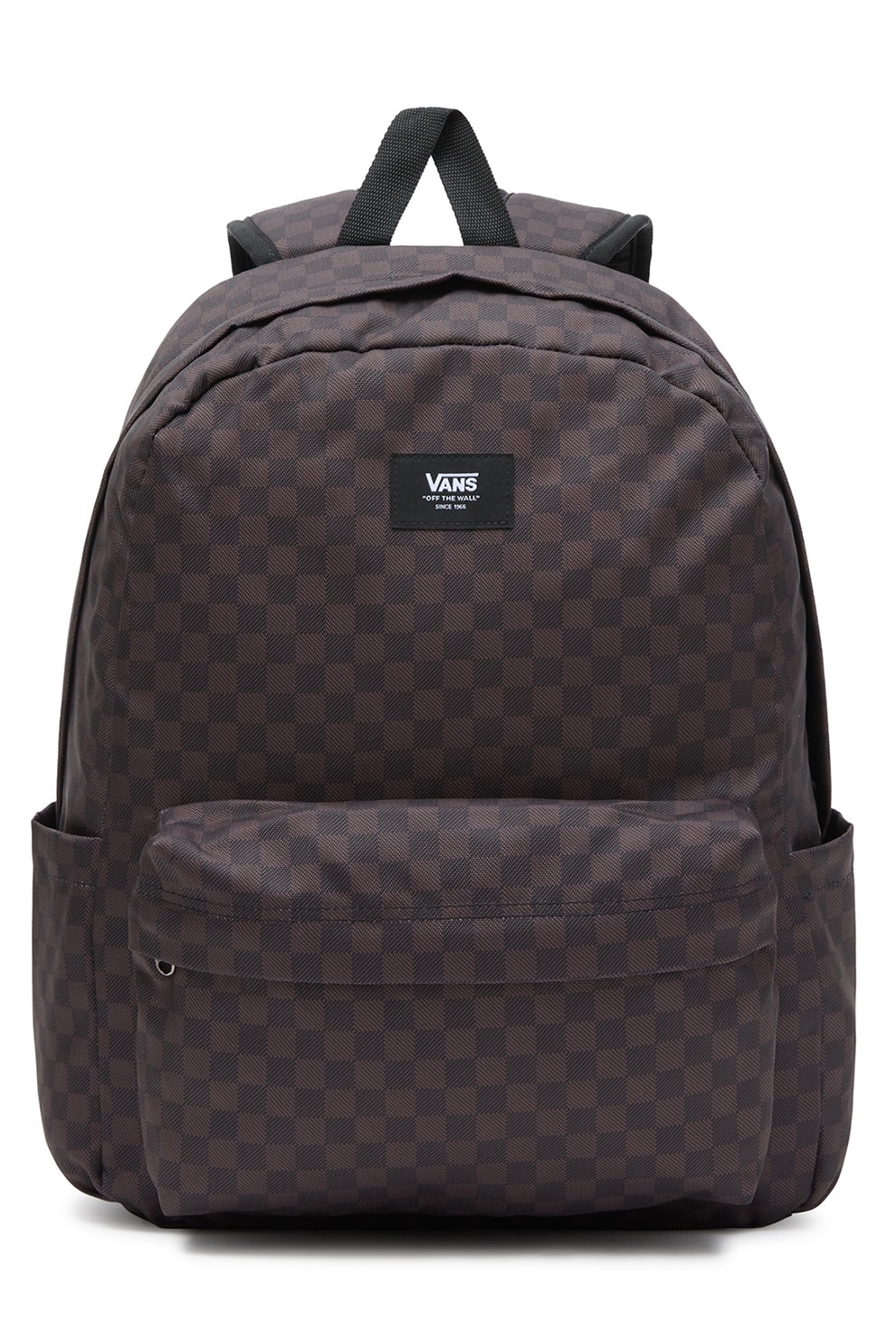 Vans, Rucsac in carouri Old Skool - 22L, Gri carbune, Negru
