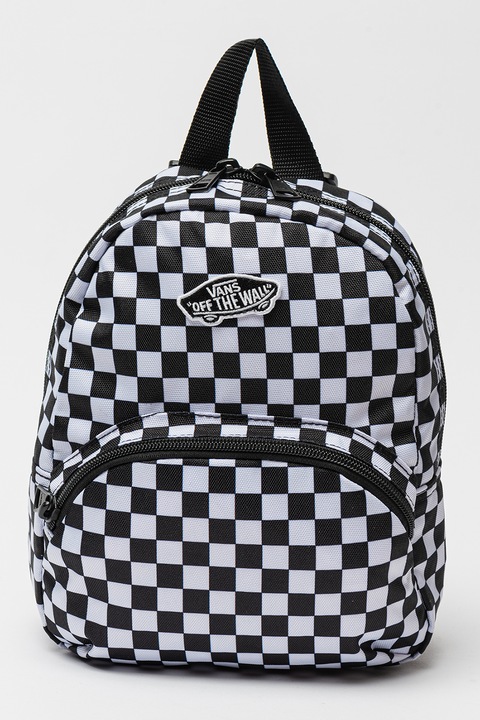 Vans, Hátizsák geometrikus mintával, Fekete, Fehér