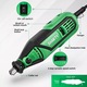 180 W-os forgószerszámkészlet, Shawty, S0001-210, 0-36000RPM multiszerszám és 139 darabos tartozékkészlet, 110V, ideális vágáshoz, maráshoz, csiszoláshoz, polírozáshoz, fúráshoz stb. Zöld/fekete