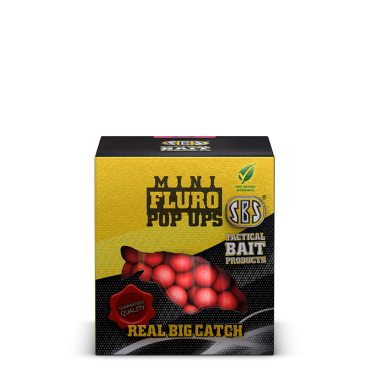 Momeala carlig, SBS Baits, Mini Pop Up Fluro, 8mm, 20g, Ananas