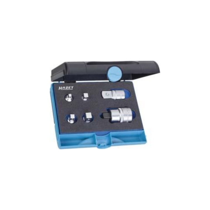 Trusa adaptoare cheie tubulara, Hazet, Crom vanadiu, Multicolor