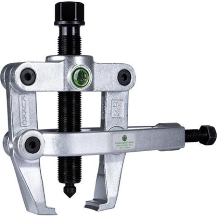 Extractor rulmenti cu 2 brate, Kukko, Inox, 90x100 mm, Gri/Negru