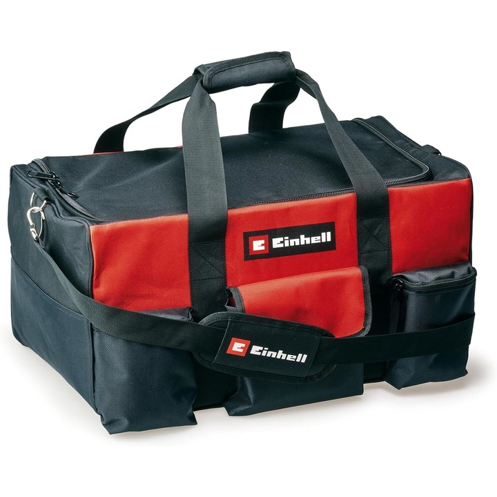Einhell táska 56/29 (szerszámokhoz és tartozékokhoz, tartós, megerősített talppal, hordszíjjal, fogantyúval, különféle zsebekkel és rekeszekkel)