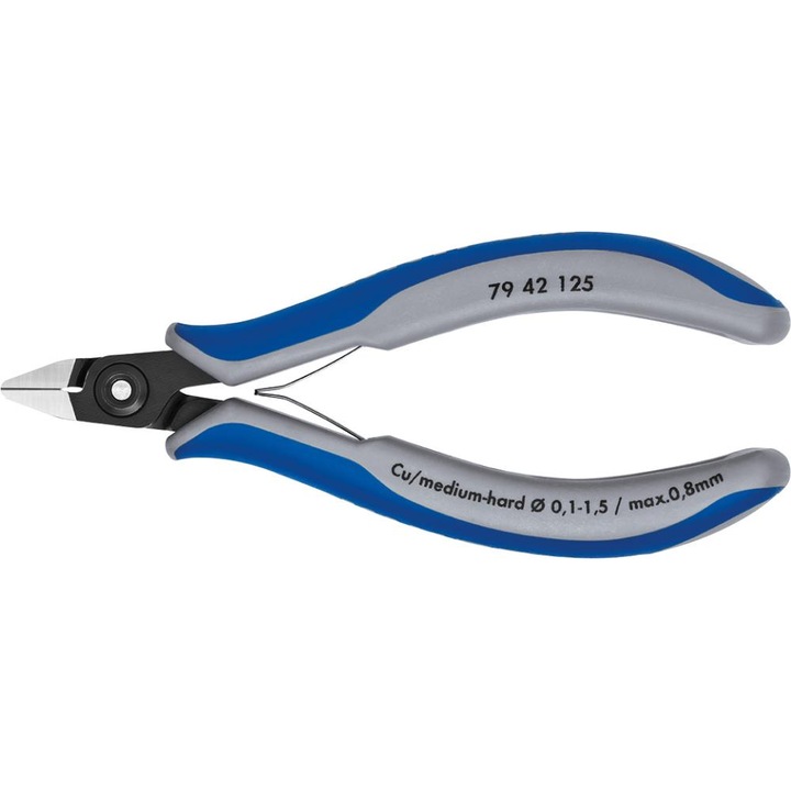 Cleste de precizie Knipex 125mm, cromat, otel, ergonomic