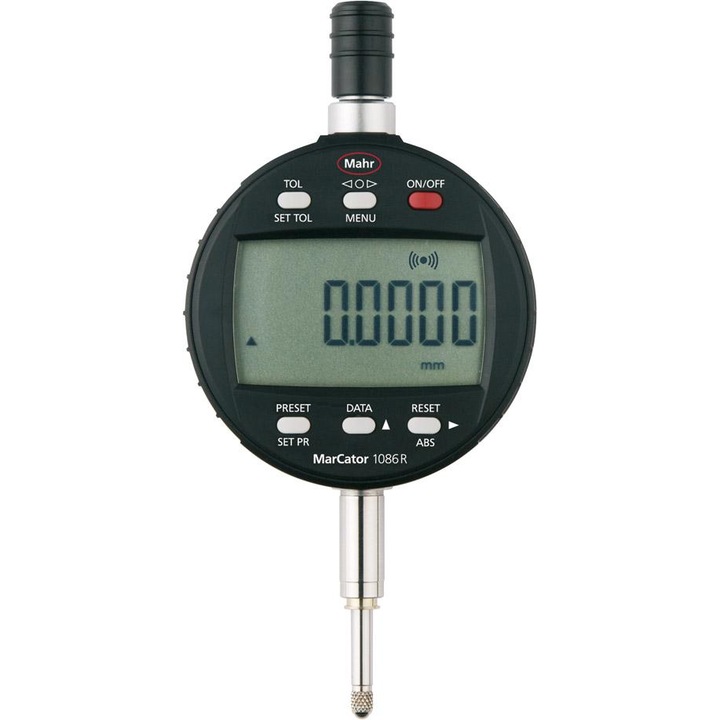 Indicator cadran digital, Mahr, 12.5 mm, Negru