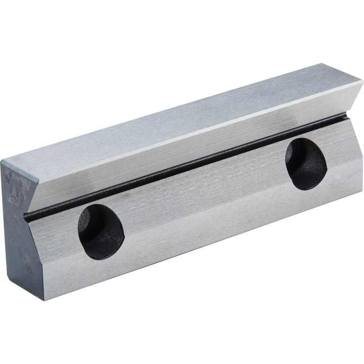 Falca de prindere cu prisma orizontala pentru menghina, Kesel, Otel, 125 mm, Argintiu