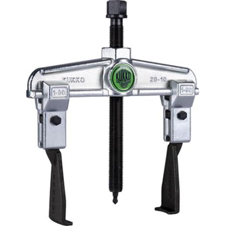 Extractor rulmenti cu 2 brate, Kukko, Inox, 250x200 mm, Gri/Negru