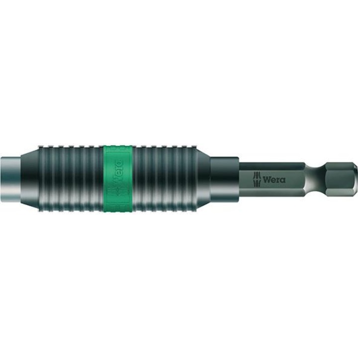 Suport de biti, Wera, 1/4", 75 mm, Negru/Verde