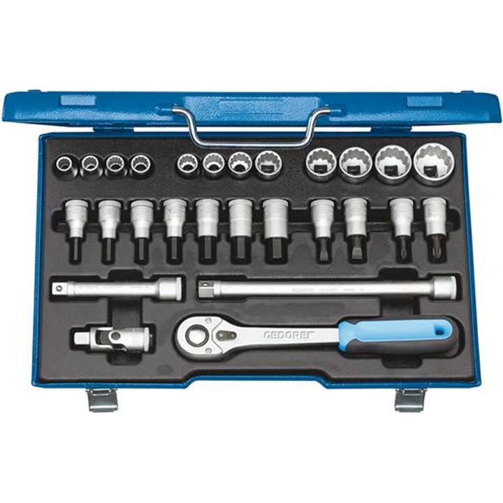 Set chei, Gedore, 27 piese, 1.2 inch