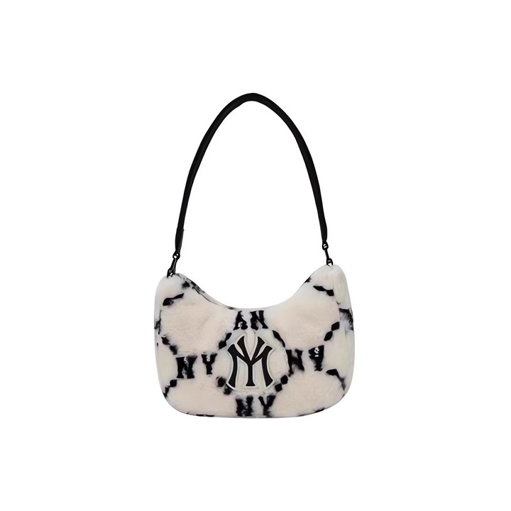 Kézitáska, Midmoon, Ökológiai bőr, 235 x 160 x 70 mm, Fehér