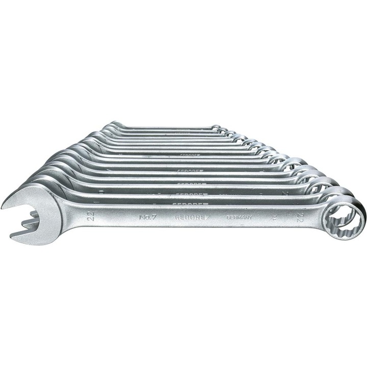 Set 17 chei, Gedore, 6-22 mm, Argintiu