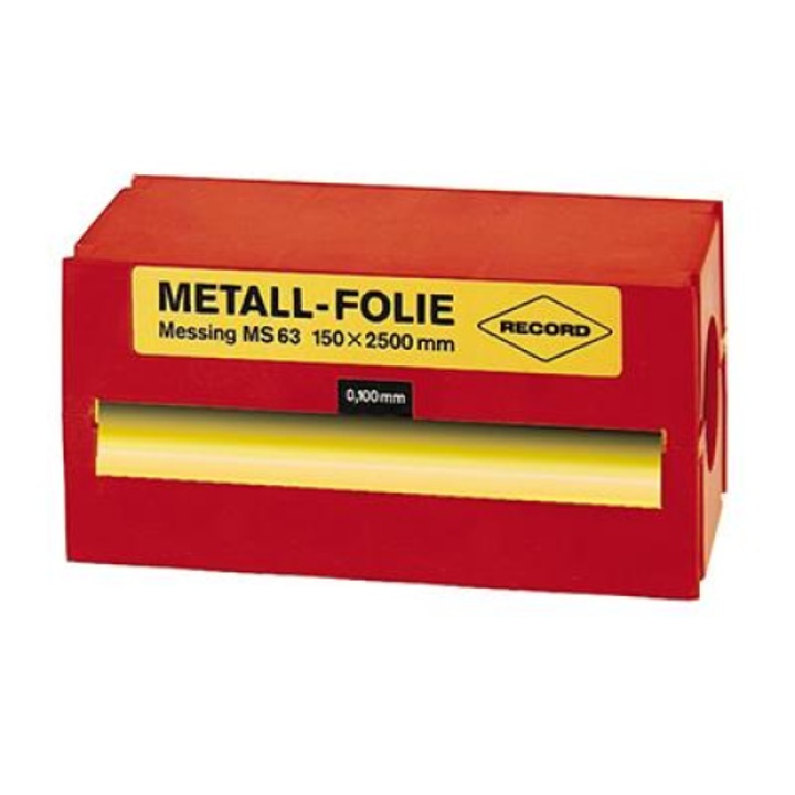 Folii metalica alama 150x2500x0.050mm RECORD
