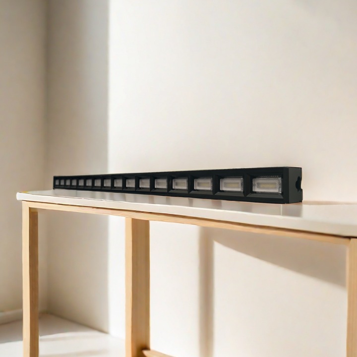 Неонова лампа с LED JIJU® 120 см 50 W черна, предотвратяваща блестящата студена светлина