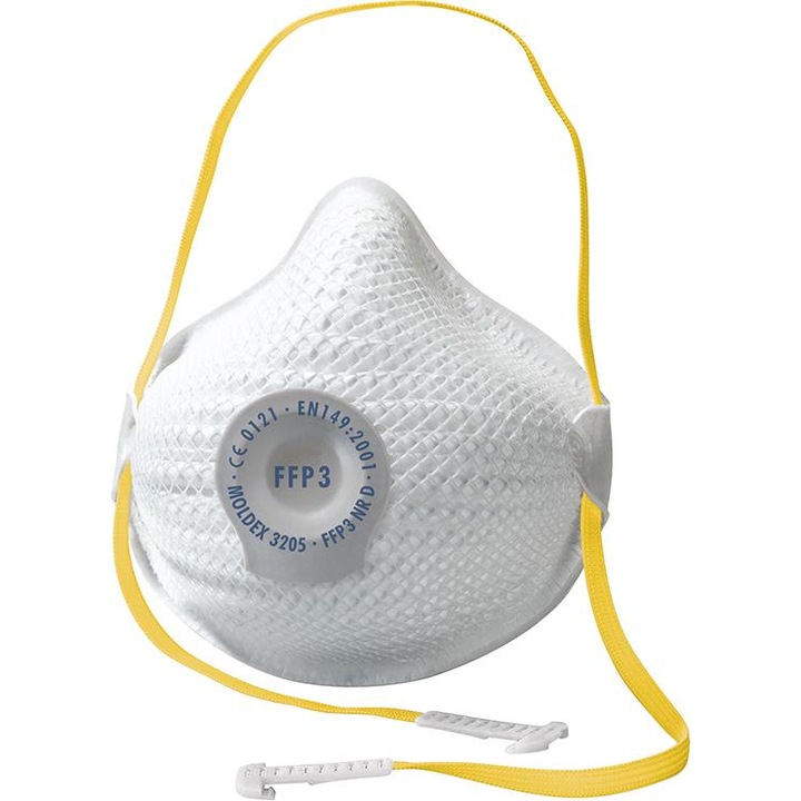 Set 10 masti respiratori Moldex 3205, FFP3, Alb, M/L