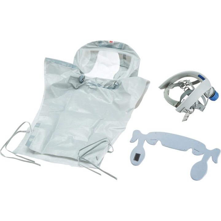 Echipament de protectie 3M, Kaptur Versaflow, protectie TH3, norme EN 166:2:F:3, EN 12941, 375g
