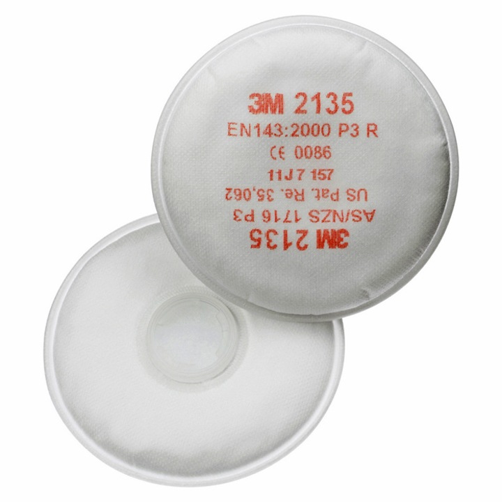3M 2135 P3R szett (2db) részecskeszűrő betét (FFP3 védelmet biztosít) töbször használható