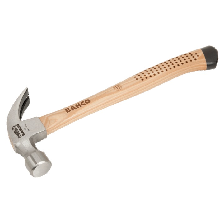 Bahco szeghúzó kalapács, 450g, 344mm, kerek fejű, diófa