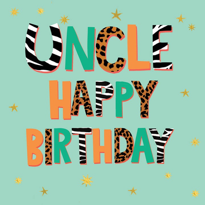 Felicitare aniversare unchi Happy Birthday Uncle 15x15cm Hammond Gower